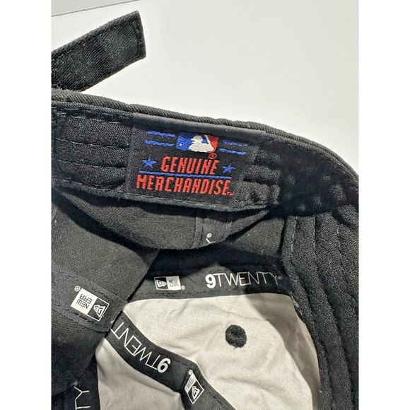 New Era 9TWENTY New York Mets Hat Black Adjustable Strapback Genuine Merchandise - Picture 8 of 8